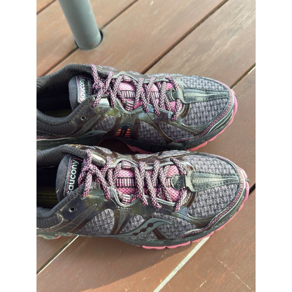 Saucony Run Anywhere Women’s Running Shoes Size 7 Black Fuchsia Athletic - Picture 6 of 15